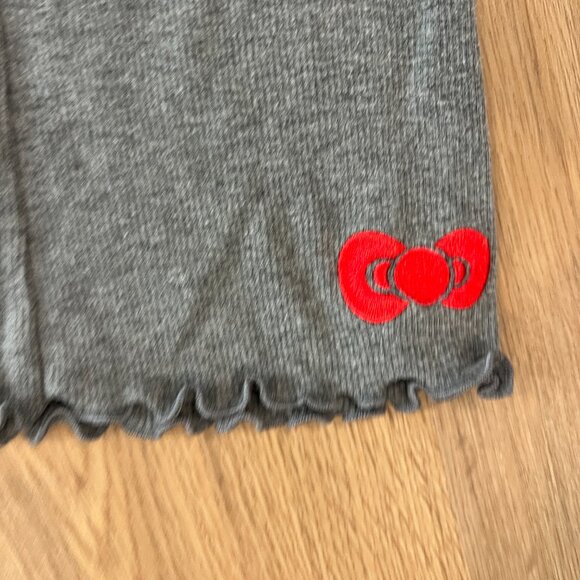 Hello Kitty Girls Grey Pants Joggers Pajamas Red Bow Size 7/8 - Picture 3 of 6